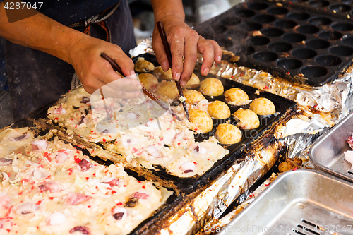 Image of Cooking of tako yaki