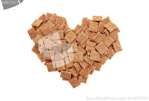 Image of Malted wheat biscuits breakfast cereal heart