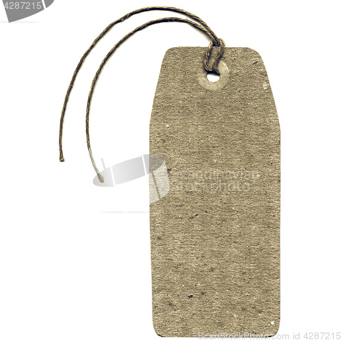 Image of Vintage looking Tag label