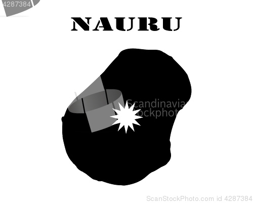 Image of Symbol of Isle of  Nauru and map