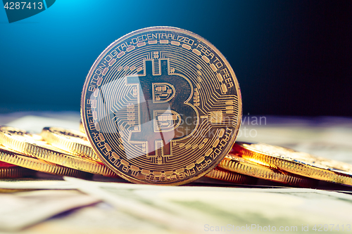 Image of Golden Bitcoins - new virtual money