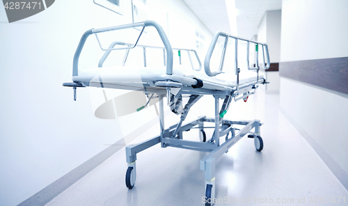 Image of hospital gurney or stretcher at emergency room