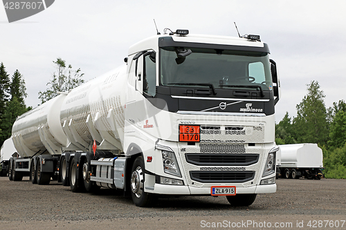 Image of White Volvo Tank Truck for ADR Haulage