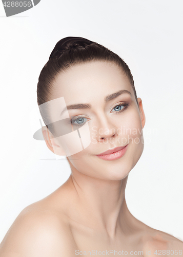 Image of Beautiful Girl face. Perfect skin