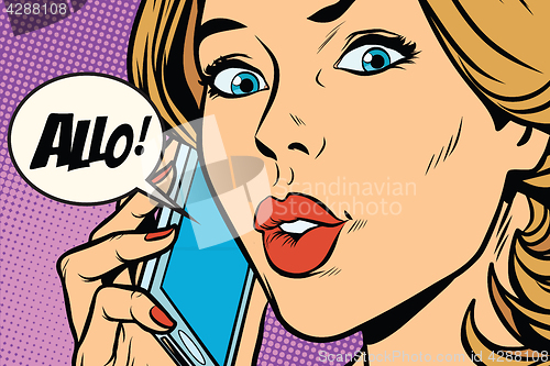 Image of Hello woman on the phone