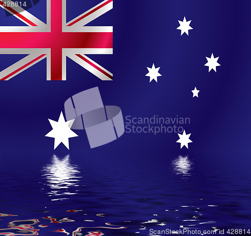 Image of Australian flag water