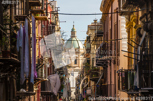 Image of View at the church of San Matteo located in heart of Palermo, Italy.