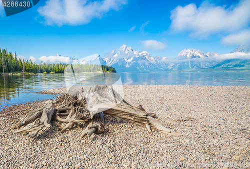 Image of Grand Teton National Park Mountain Range in Wyoming, USA.