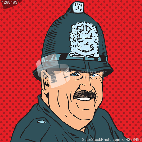 Image of avatar portrait of a British police officer