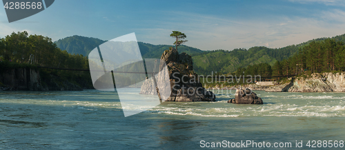 Image of Fast mountain river Katun