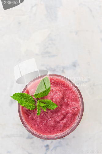 Image of Strawberry smoothie with mint