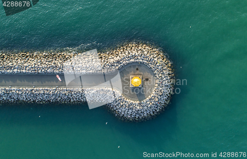 Image of High angle view of a lighthouse 