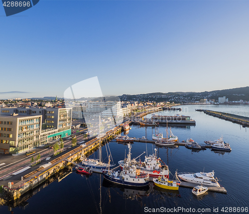 Image of The Brattor Quay in Trondheim, Norway