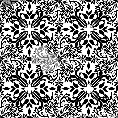 Image of gothic mono floral