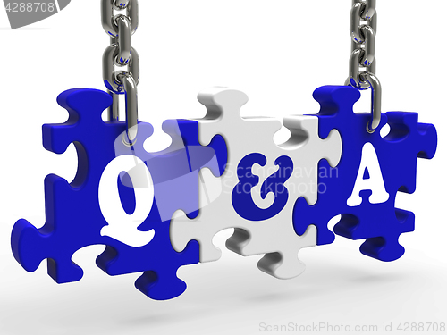 Image of Q&A Means Questions And Answers\r