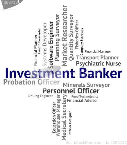 Image of Investment Banker Represents Portfolio Job And Savings