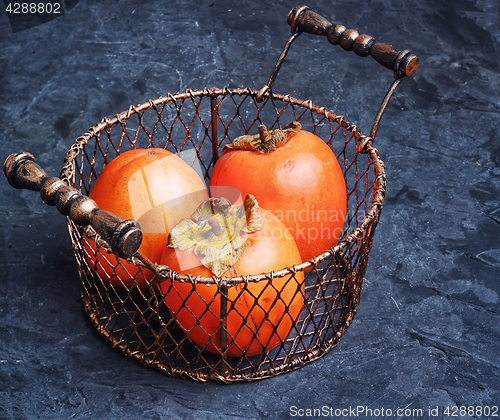 Image of Ripe persimmon fruit