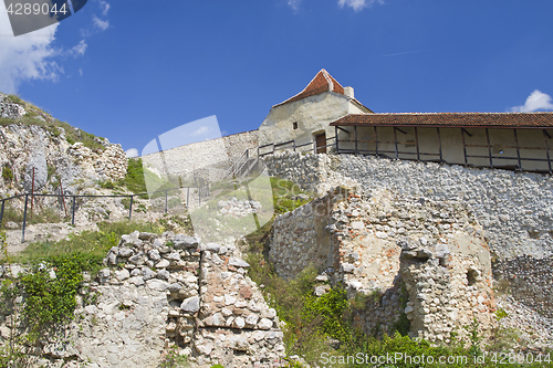 Image of Historic ruins of Rasnov citadel, Romania