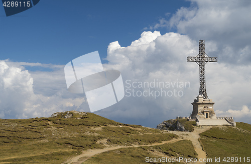 Image of Heroes Cross Monument In Bucegi mountains