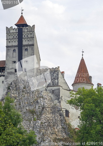 Image of Dracula's Castle, built on a rock