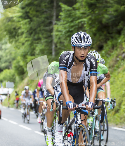 Image of Ji Cheng on Col du Tourmalet - Tour de France 2014