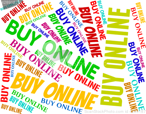 Image of Buy Online Shows World Wide Web And Searching