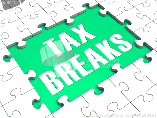 Image of Jigsaw Puzzle Shows Tax Breaks