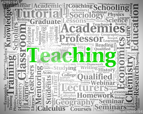 Image of Teaching Word Shows Webinar Educate And Seminar