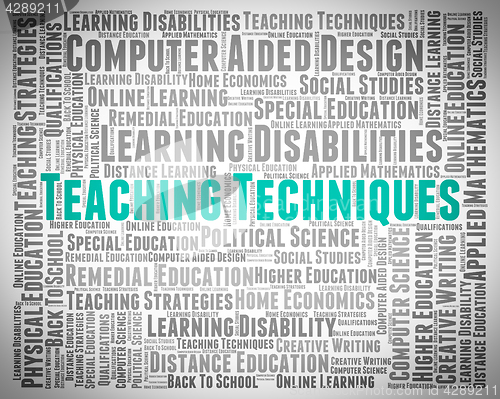 Image of Teaching Techniques Indicates Instruct Educate And Strategies