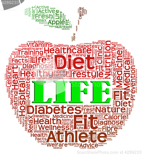 Image of Life Apple Indicates Live Interests And Health