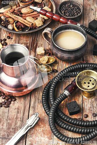 Image of Shisha with coffee