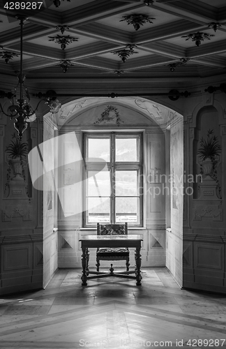 Image of GRESSONEY, ITALY - January 6th: Interior of Castle Savoia