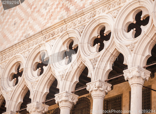 Image of Venice, Italy - Columns perspective