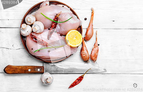 Image of raw chicken meat