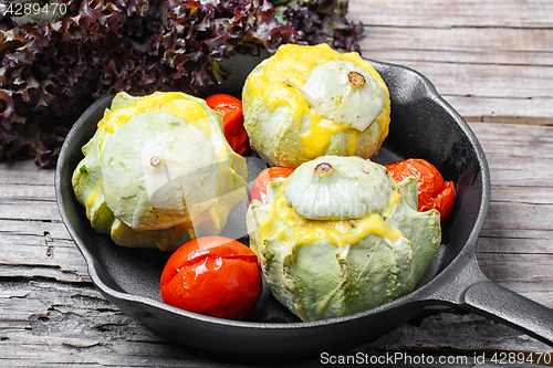 Image of squash in the pan