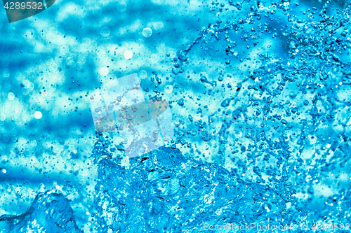 Image of blue water background