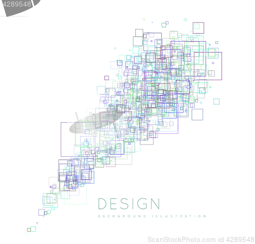 Image of Background of the squares in a modern style.