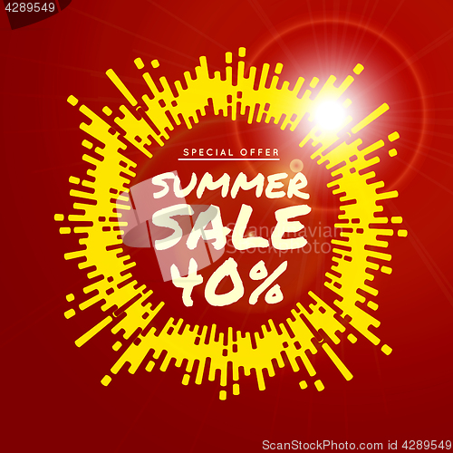 Image of Summer sale vector background