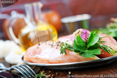 Image of raw chicken fillet