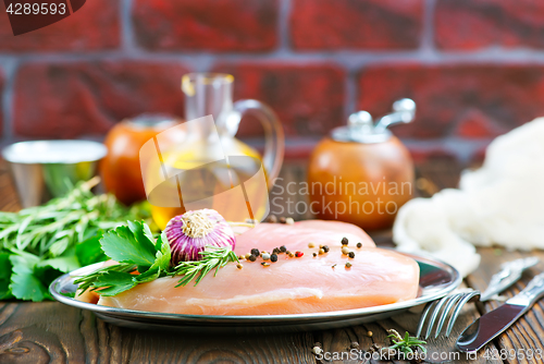 Image of raw chicken fillet