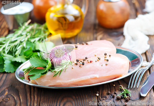 Image of raw chicken fillet