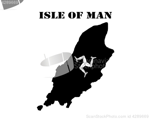 Image of Symbol of Isle of Man and map