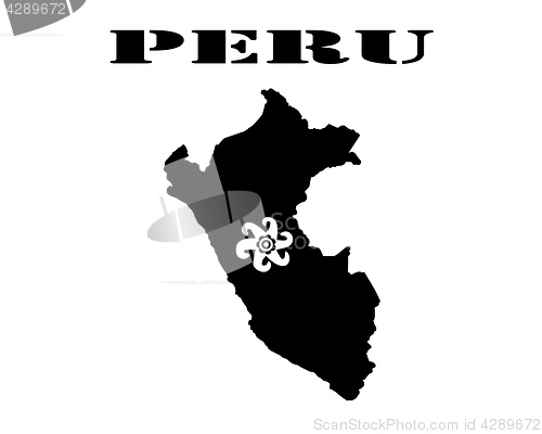 Image of Symbol of Isle of Peru and map