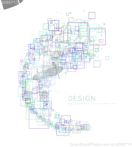 Image of Background of the squares in a modern style.