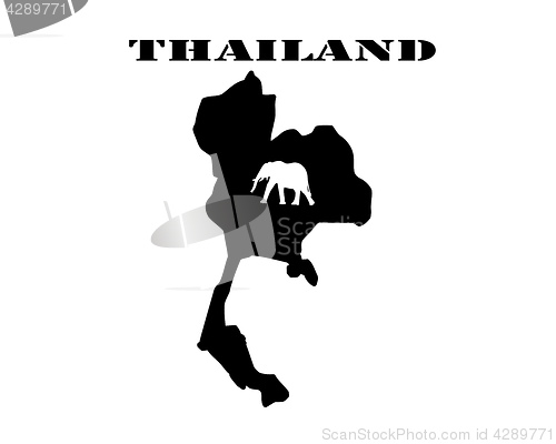 Image of Symbol of  Thailand and map