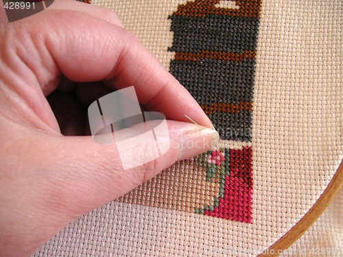 Image of hand embroidery