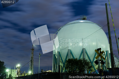 Image of Natural Gas storage tanks 