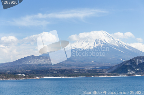 Image of Lake Motosu and Fujisan