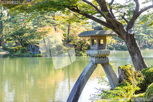 Image of Kenrokuen garden in kanazawa of Japan