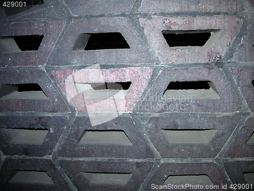 Image of odd block in the wall